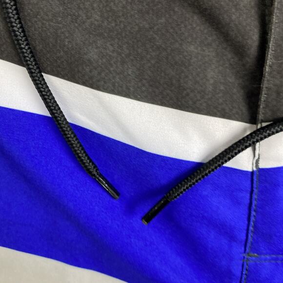 Old Navy California Men 32 BLK Blue Gray Board Shorts Swim Trunks - Picture 2 of 8